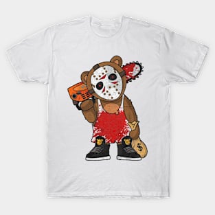 Jason Voorhees Teddy Bear Parody T-Shirt